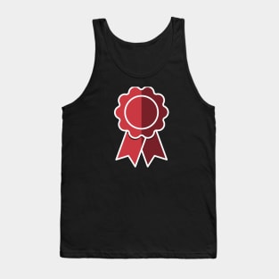 Badge with ribbons Icon. Vector illustration. Tank Top